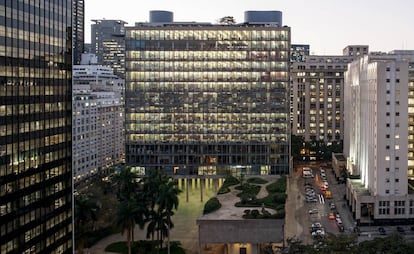 El edificio Gustavo Capanema, conocido como palacio Capanema, en Río de Janeiro.