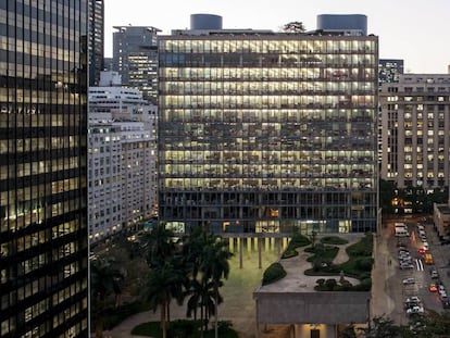 El edificio Gustavo Capanema, conocido como palacio Capanema, en Río de Janeiro.