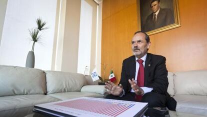 Gustavo Madero durante una entrevista con EL PAÍS en diciembre.