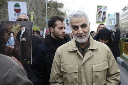 O General Qassem Soleimani em uma foto de arquivo de 2016