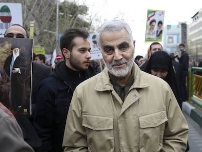 O General Qassem Soleimani em uma foto de arquivo de 2016