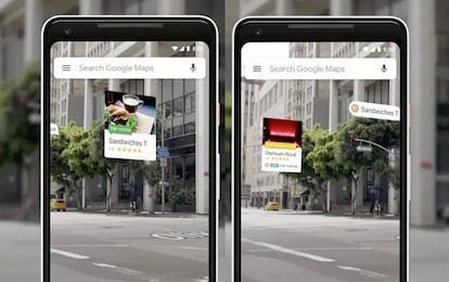 Google Maps con AR en Street View.