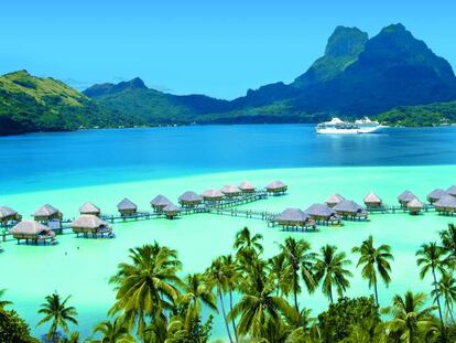 Bora Bora, una de las paradisiacas islas de la Polinesia francesa.