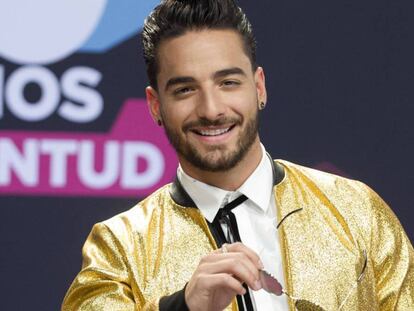 El cantante colombiano Maluma en los Premios Juventud el pasado 6 de julio en Florida (EE UU).