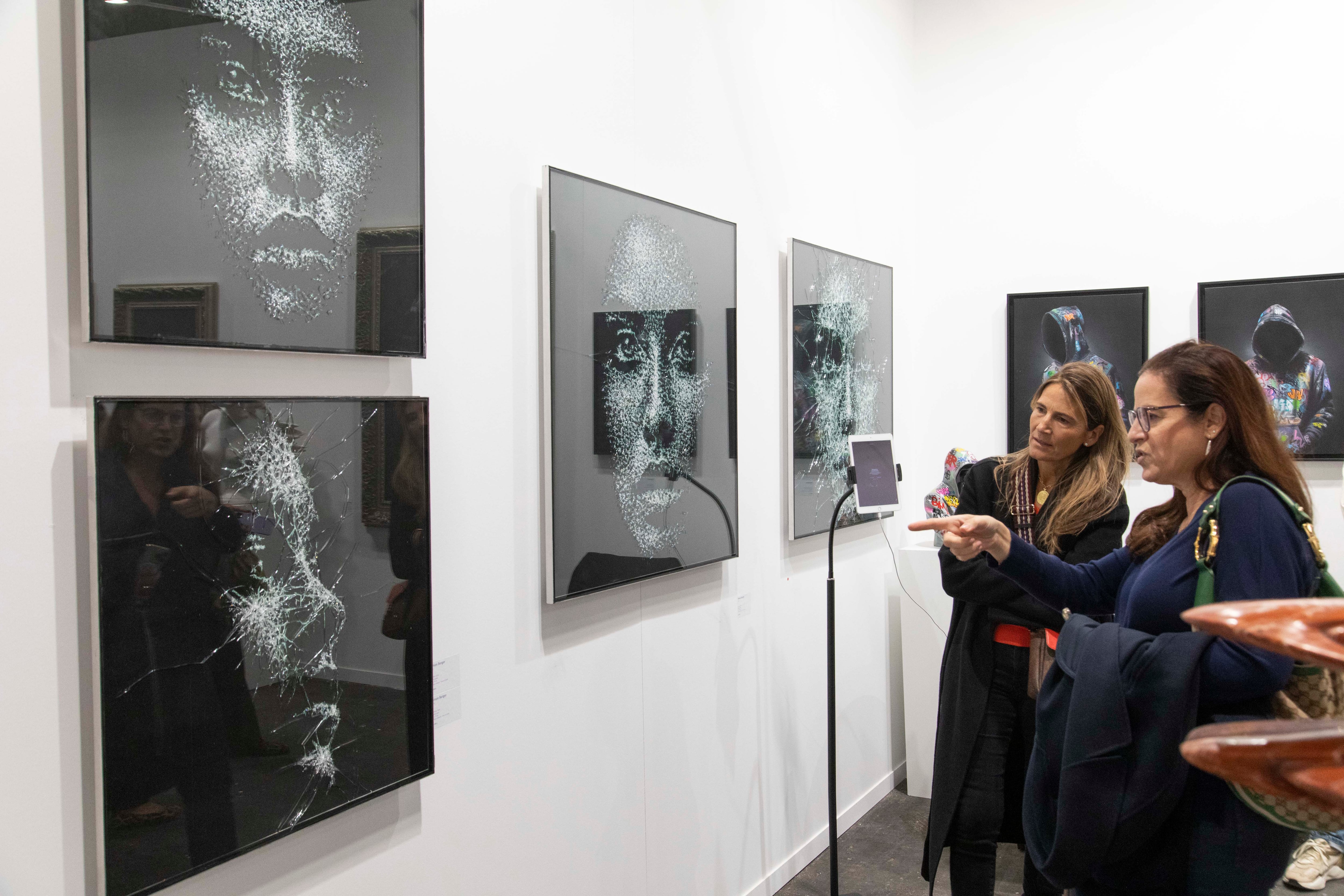 Una de las exposiciones del anterior salón de Estampa.
