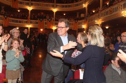 Artur Mas, ayer, en el acto celebrado en Reus este viernes