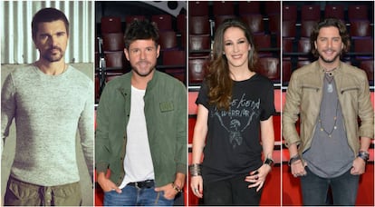 Juanes, Pablo López, Malú y Manu Carrasco, 'coaches' en 'La Voz' 5.