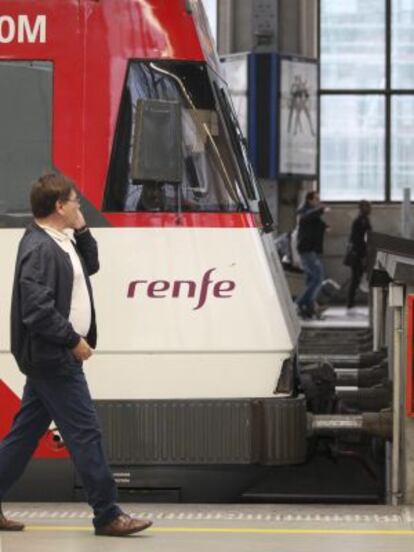 Topes donde ha chacado el tren de Cercanías en Bilbao.