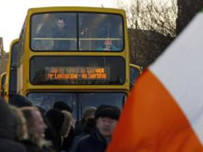 Autobús en Dublín (Irlanda).