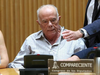 Rosendo Naseiro, durante su comparecencia en la comision de Investigacion de la presunta financiacion ilegal del Partido Popular.