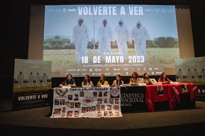 Presentación del documental Volverte a ver, en la Cineteca Nacional.