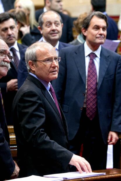 José Montilla y Artur Mas, en el Parlamento catalán.