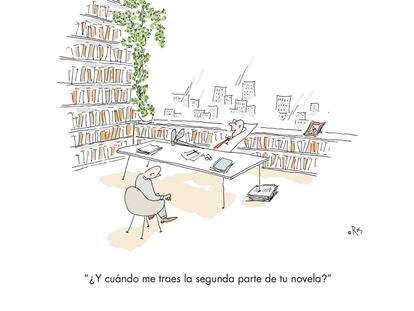 “So when are you going to bring me the next part of your novel?”