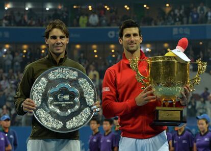 Nadal no puede con Djokovic en la final de Pekín.