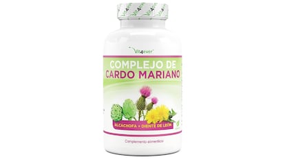 Complemento alimenticio adelgazante y complejo de cardo mariano para eliminar grasas y líquidos