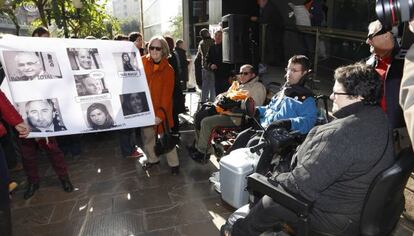 Protesta en Alicante a favor de la Ley de Dependencia