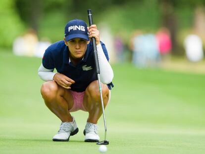 Azahara Mu&ntilde;oz, en la &uacute;ltima jornada del Open de Francia.