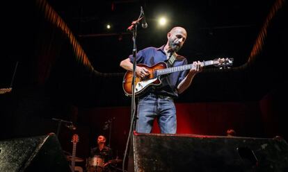 Josele Santiago, en los conciertos en Conde Duque en octubre del año pasado para grabar su nuevo disco.