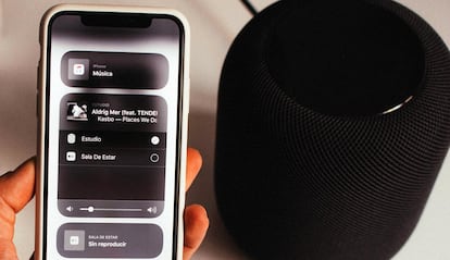 Uso de un HomePod junto con un iPhone