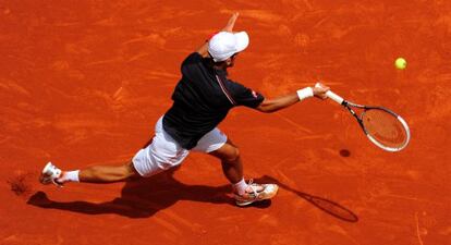 Novak Djokovic, durante el partido