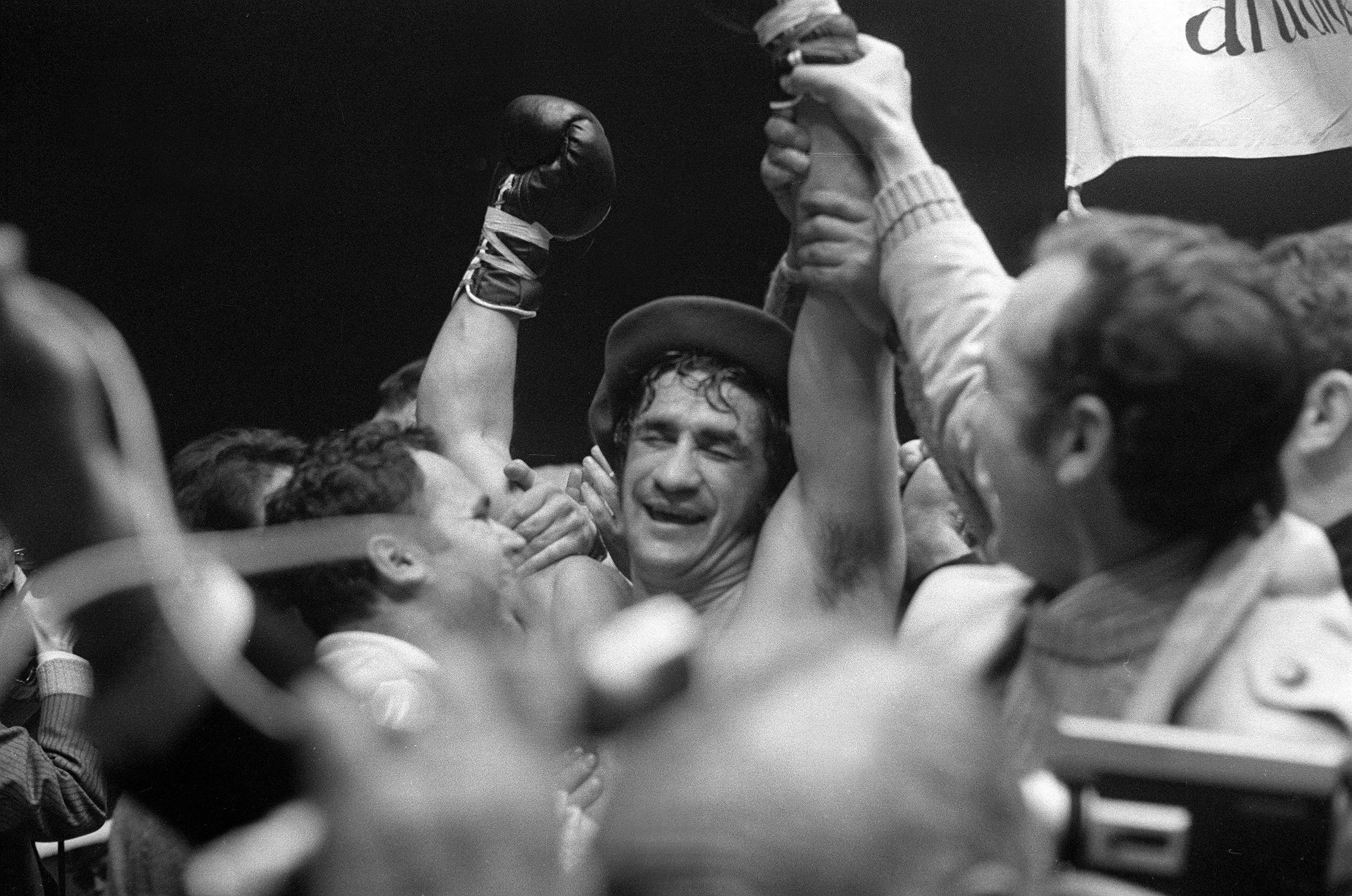 Uratin, cuando en 1971 fue proclamado campeón de Europa de los pesos pesados.