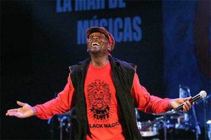 Jimmy Cliff, durante su actuación en Cartagena.