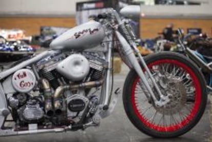 Una de las motos personalizadas que se exhibieron durante la edición anterior del Mulafest.
