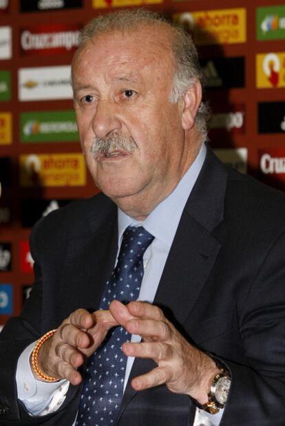 Vicente del Bosque anuncia la lista de convocados.