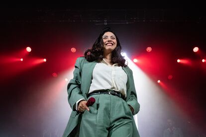 La cantante chilena Mon Laferte, durante un concierto en Madrid (España), el 5 de septiembre de 2022.