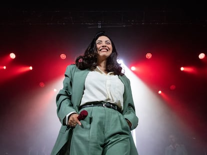 La cantante chilena Mon Laferte, durante un concierto en Madrid (España), el 5 de septiembre de 2022.
