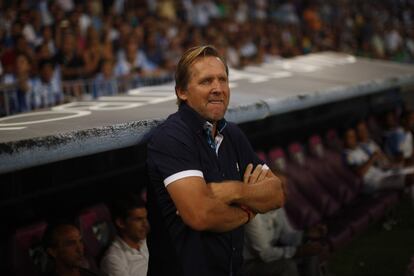 Schuster, en su estreno liguero en La Rosaleda.