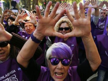 Manifestación contra la violencia machista el pasado de noviembre en Madrid.