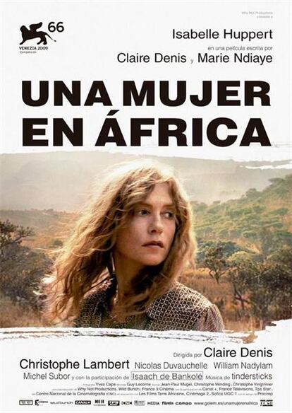 Cartel de Una mujer en África