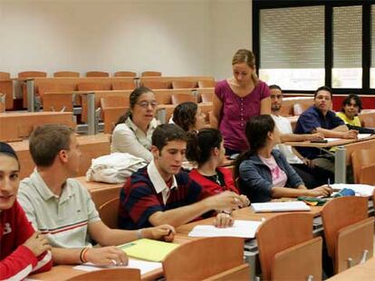 Alumnos en un curso cero de la Universidad Rey Juan Carlos.