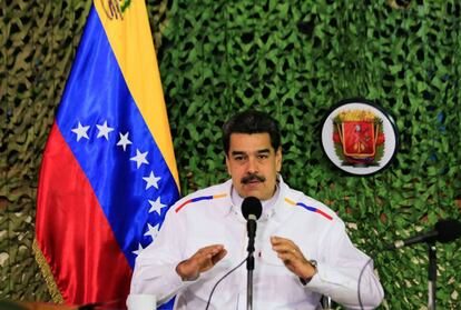 Nicolas Maduro, el 24 de julio en un acto público en Caracas.