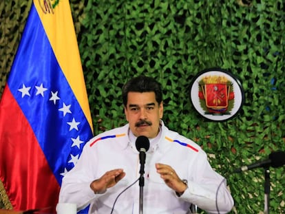 Nicolas Maduro, el 24 de julio en un acto público en Caracas.