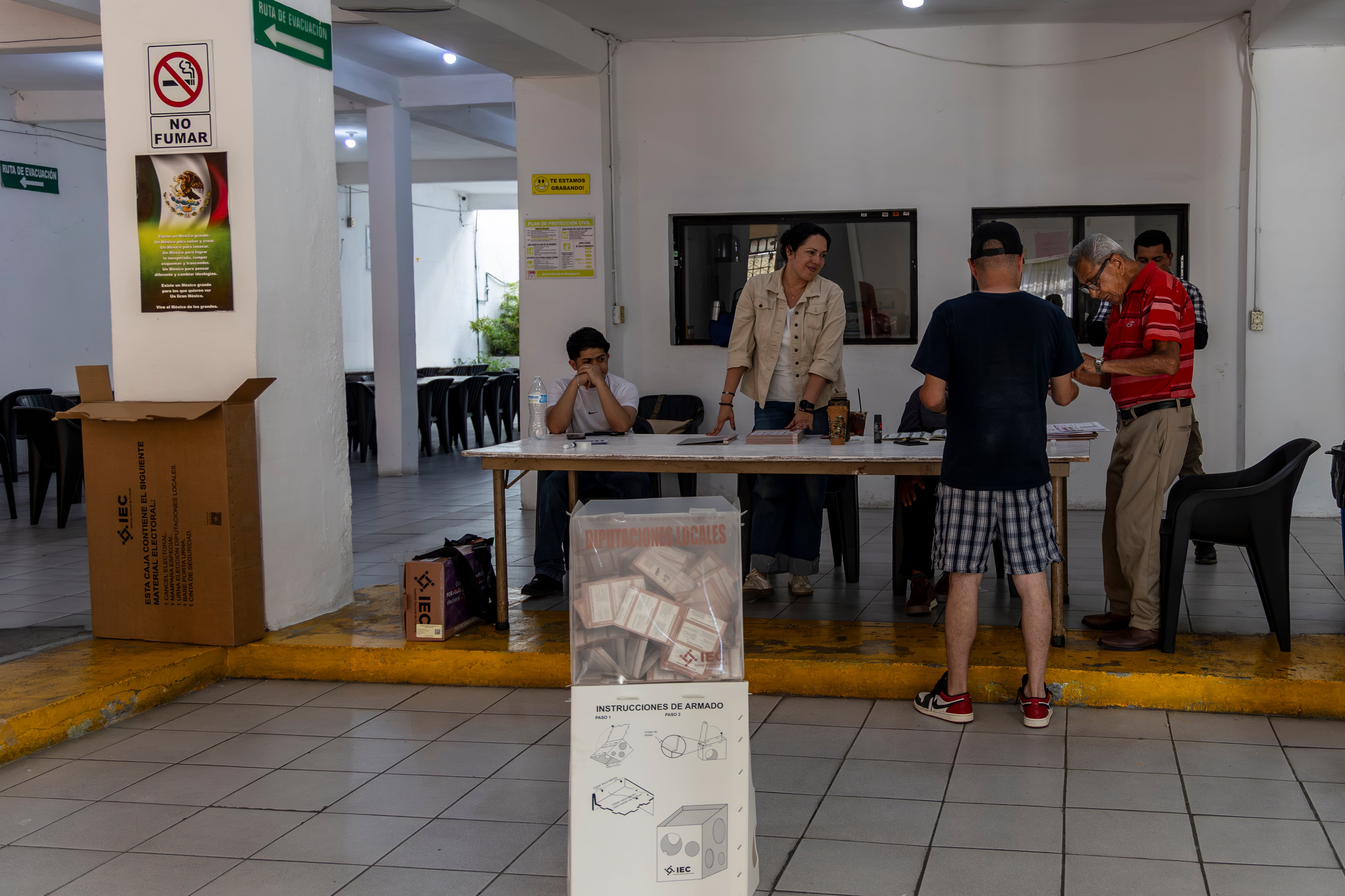Casilla electoral en Coahuila, el 7 de junio.