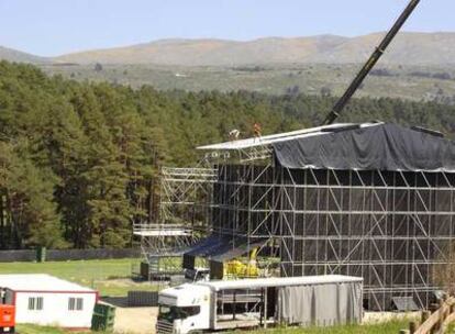 Escenario del concierto en Gredos.