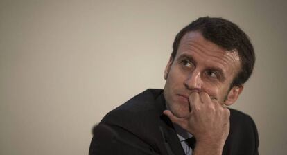 Emmanuel Macron, en la Universidad Humboldt de Berlín, el pasado martes.