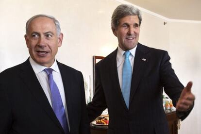 Netanyahu y Kerry en Jerusal&eacute;n el jueves. 