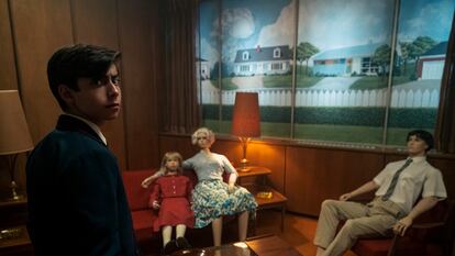 Aidan Gallagher, en la segunda temporada de 'The Umbrella Academy'.