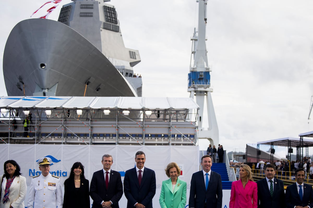 España lanza a la mar una de las fragatas de combate más avanzadas del mundo, la F111 ‘Bonifaz’ de Navantia