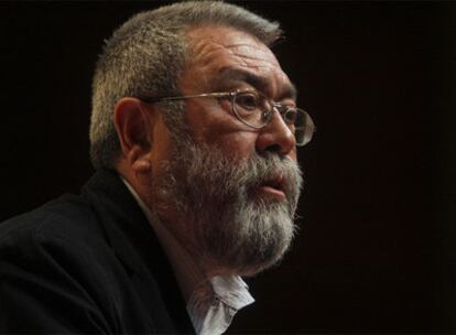 El secretario general de UGT, Cándido Méndez, en la clausura del Congreso del sindicato.