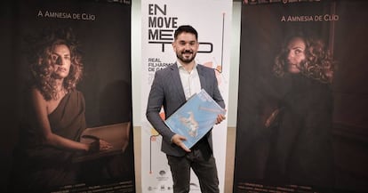 Fernando Buide, durante la presentación de 'A amnesia de Clío'.