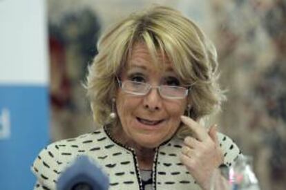 La presidenta del PP de Madrid, Esperanza Aguirre. EFE/Archivo