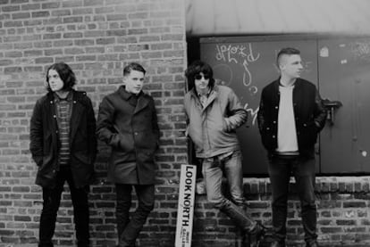 Arctic Monkeys, de izquierda a derecha: Nick O&#39;Malley, Jamie Cook, Alex Turner y Max Helder.