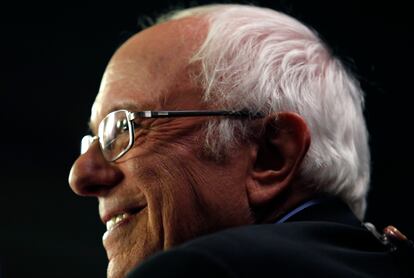 Bernie Sanders durante entrevista na Carolina do Sul.