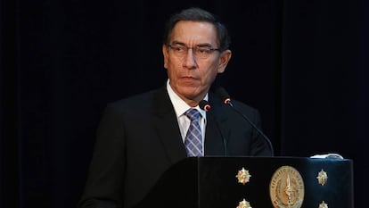 Martín Vizcarra durante um ato oficial.