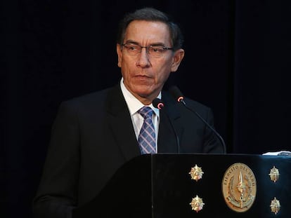 Martín Vizcarra durante um ato oficial.