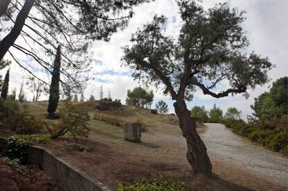 Parque García Lorca en Alfacar (Granada), a escasos metros de uno de los lugares donde se sospecha que están los restos del poeta.